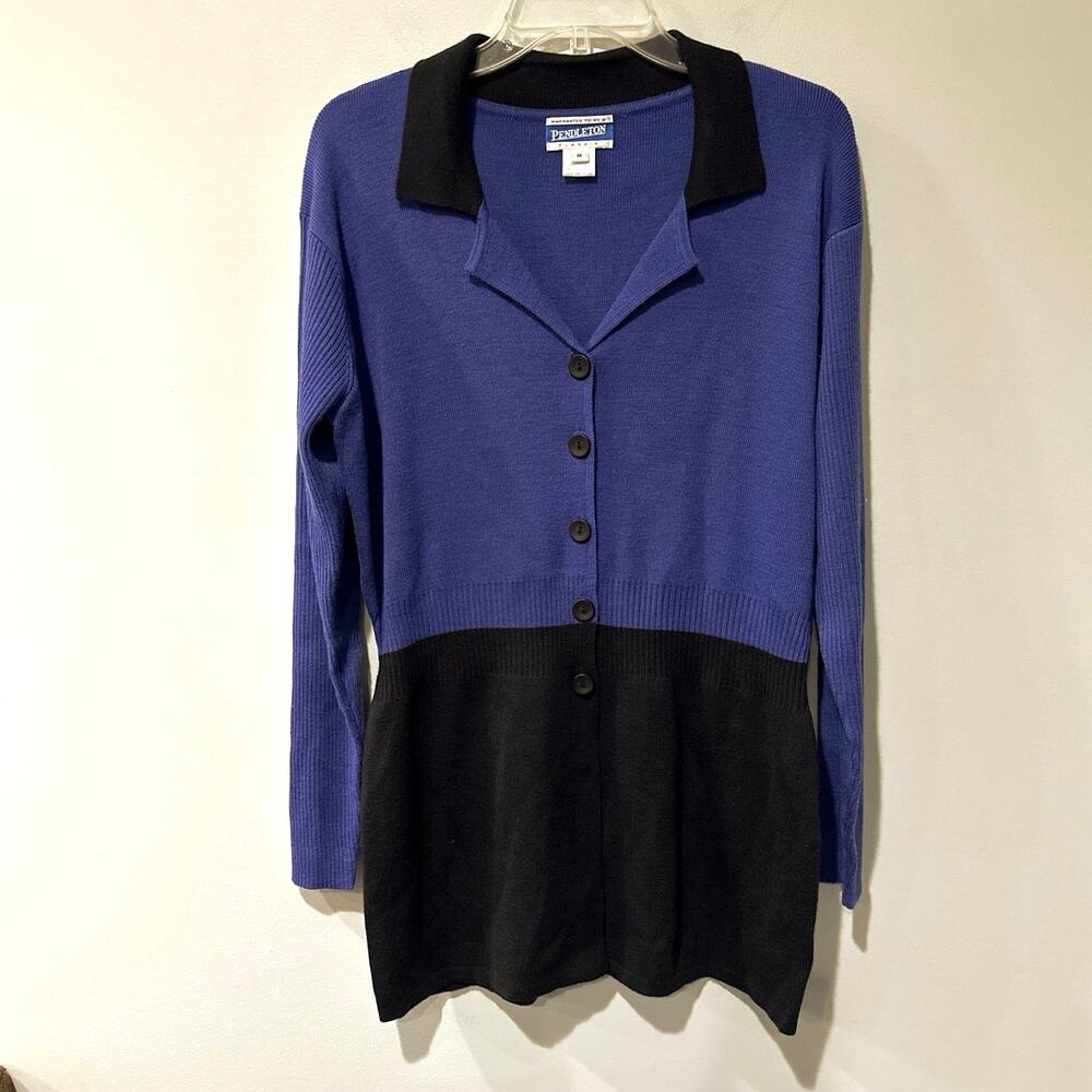 Pendleton Long Wool Blend Cardigan Medium - image 1